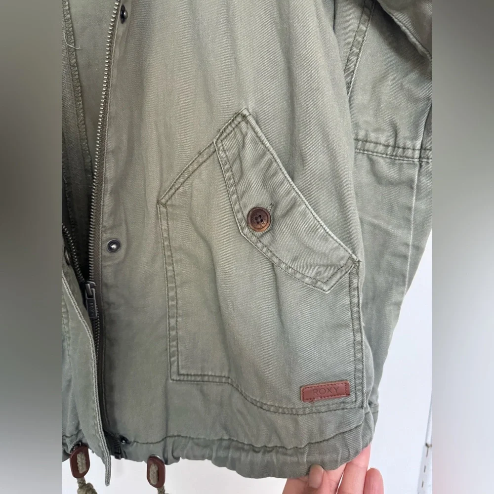 Roxy Hooded Utility Jacket - Picture 6 of 7